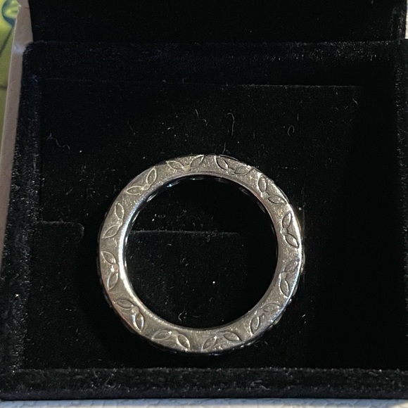 Pandora Sparkling Row Eternity Ring large cz Retired Design size 6 💖 - Picture 4 of 7